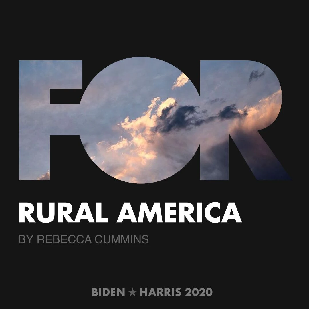 CreativesForBiden.org - Rural America artwork by Rebecca Cummins
