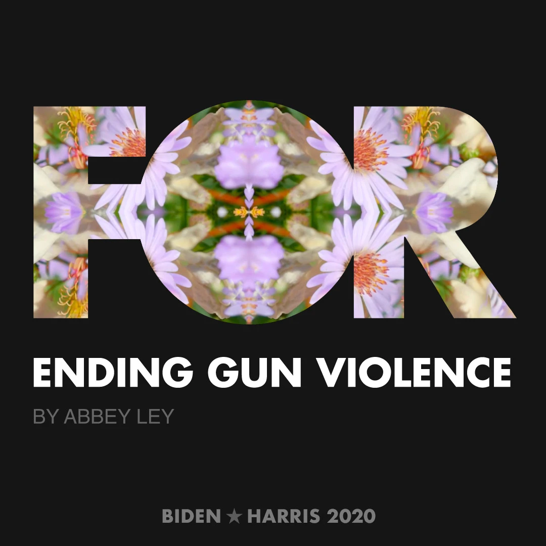 CreativesForBiden.org - Ending Gun Violence artwork by Abbey Ley