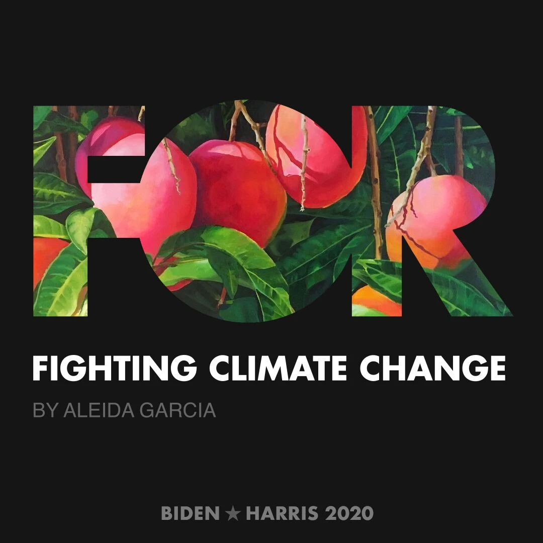 CreativesForBiden.org - Fighting Climate Change artwork by Aleida Garcia