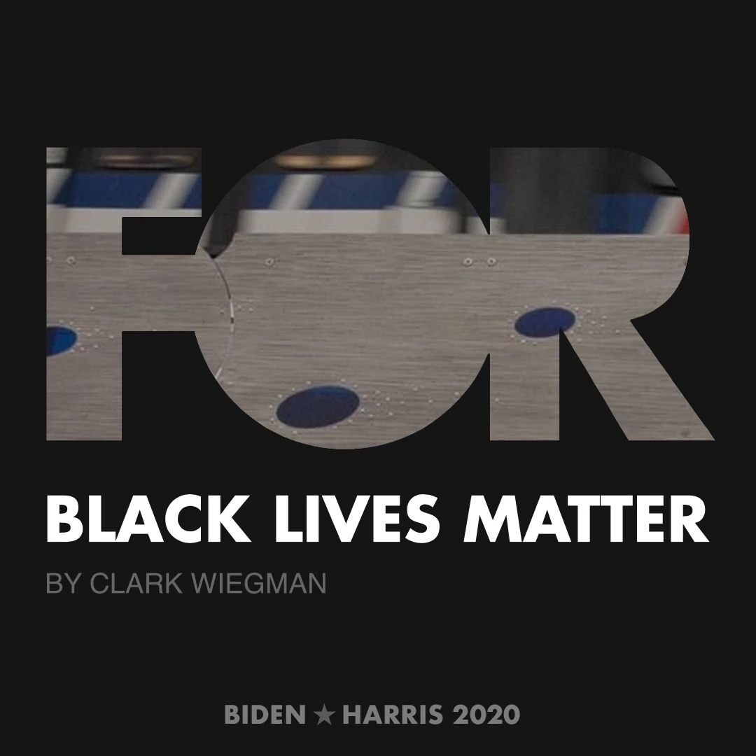 CreativesForBiden.org - Black Lives Matter artwork by Clark Wiegman
