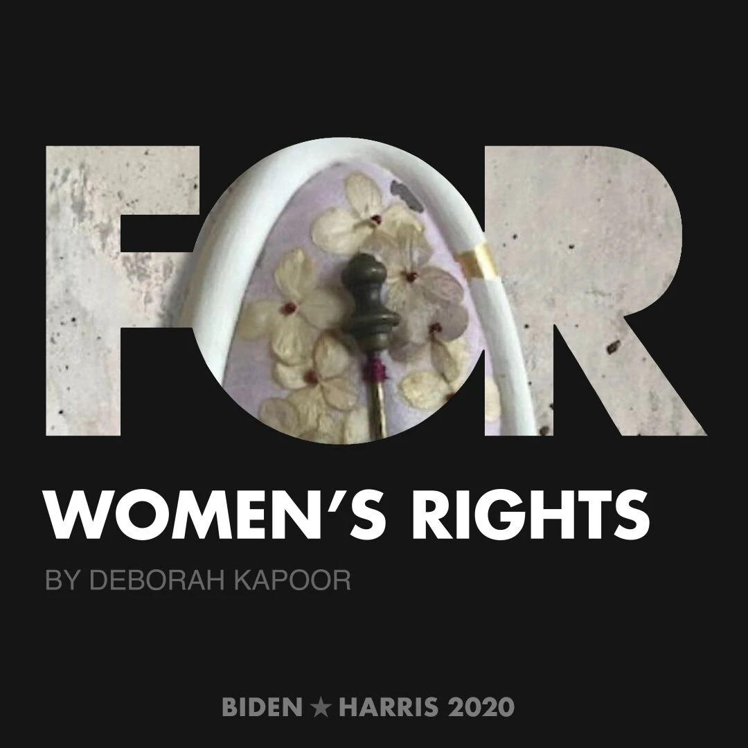 CreativesForBiden.org - Women’s Rights artwork by Deborah Kapoor