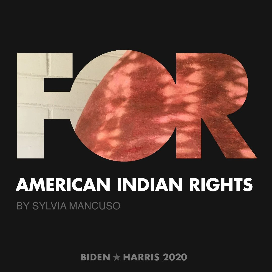 CreativesForBiden.org - American Indian Rights artwork by Sylvia Mancuso