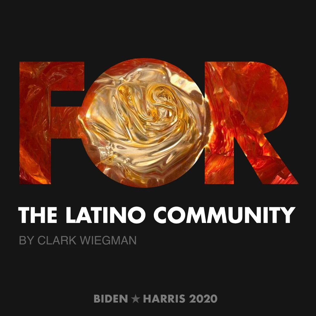 CreativesForBiden.org - The Latino Community artwork by Clark Wiegman