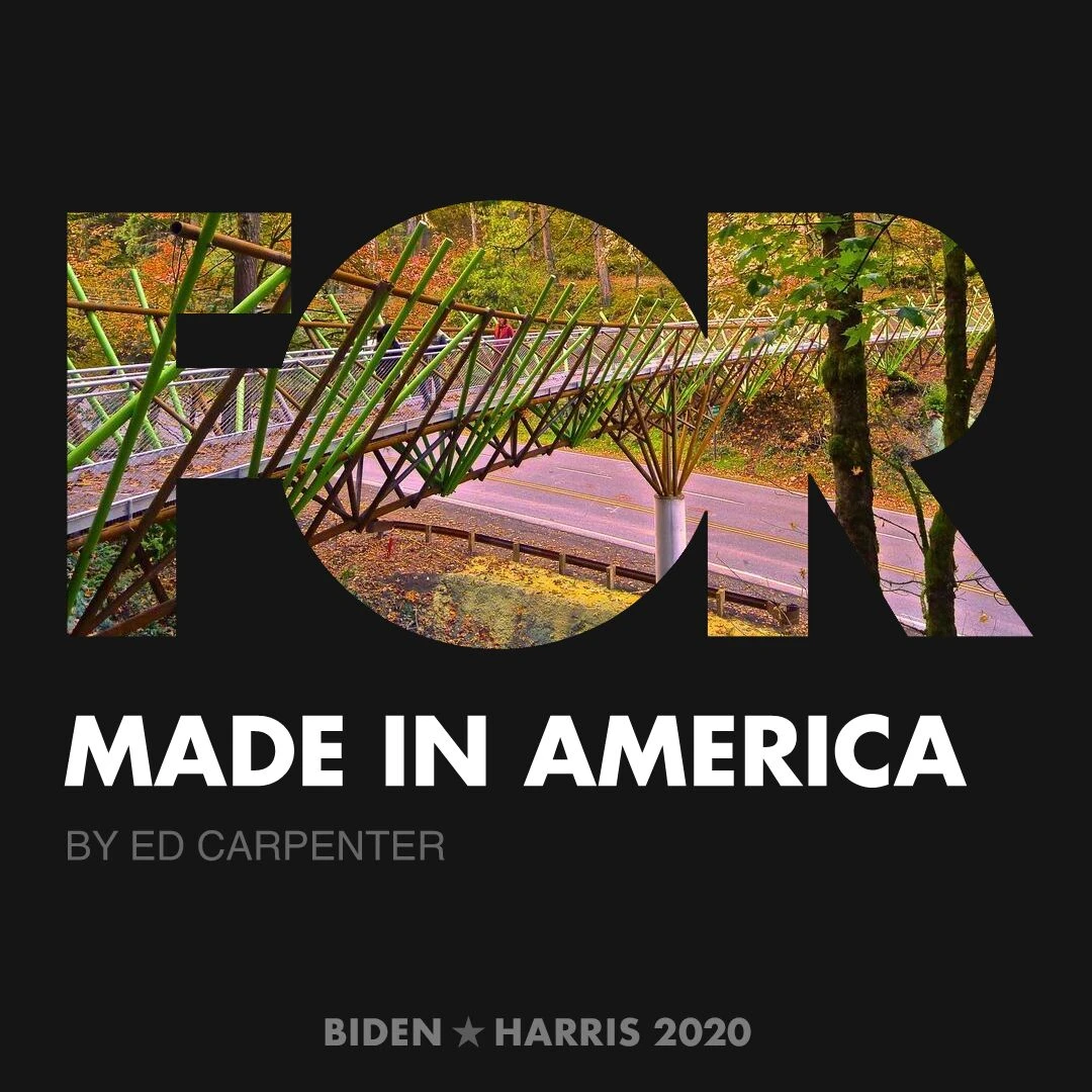 CreativesForBiden.org - Made in America artwork by Ed Carpenter