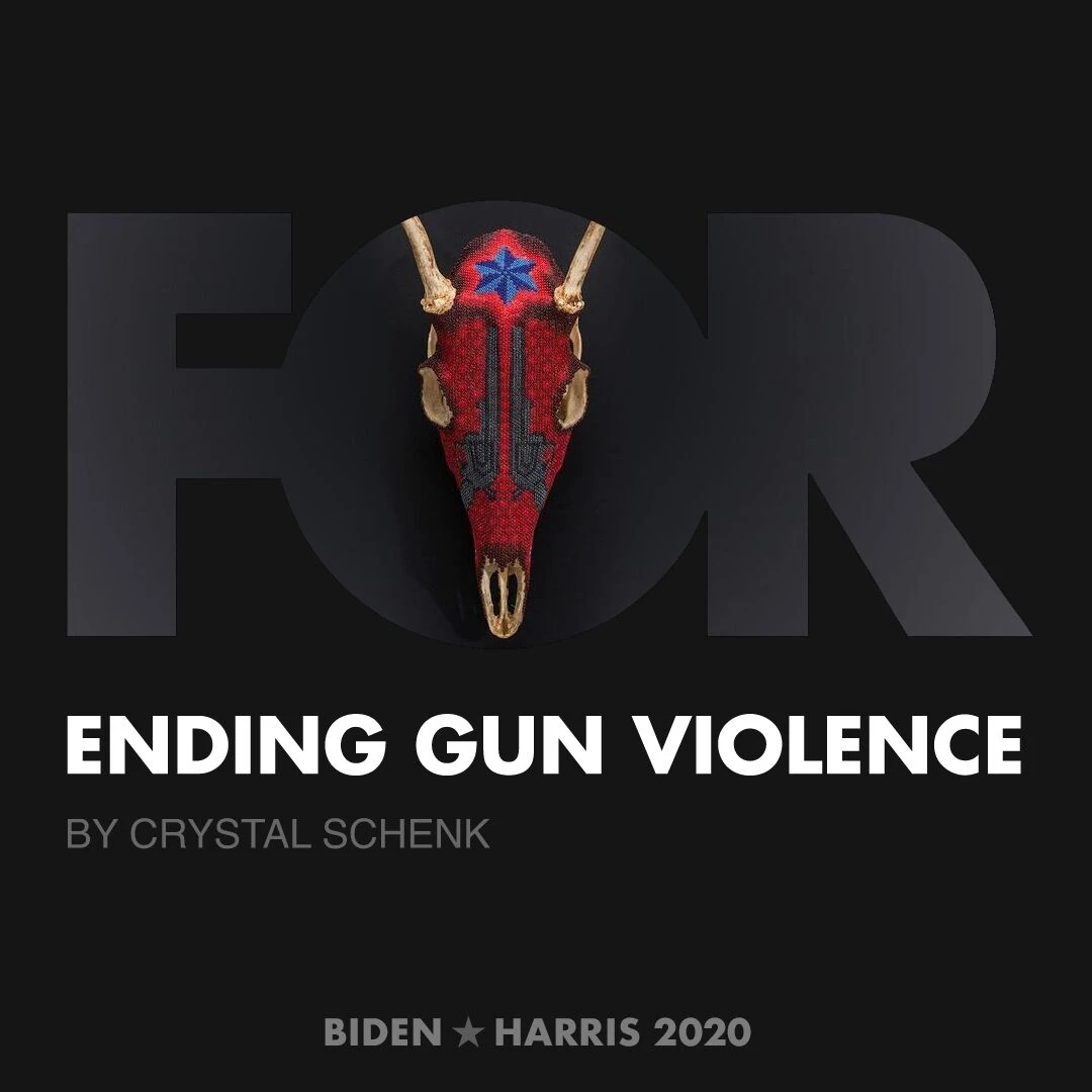 CreativesForBiden.org - Ending Gun Violence artwork by Crystal Schenk