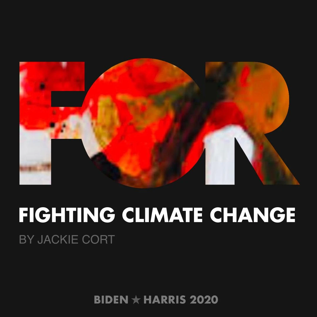 CreativesForBiden.org - Fighting Climate Change artwork by Jackie Cort