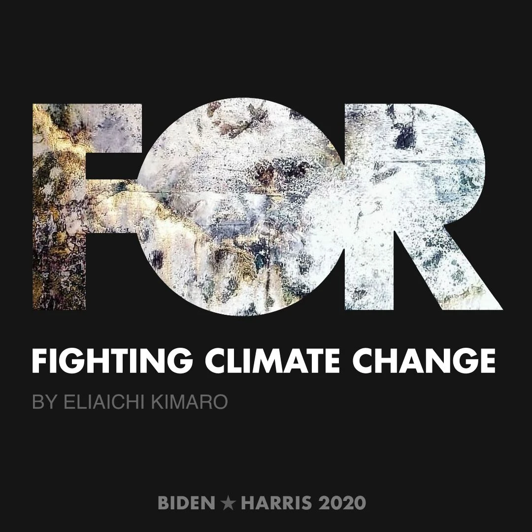 CreativesForBiden.org - Fighting Climate Change artwork by Eliaichi Kimaro