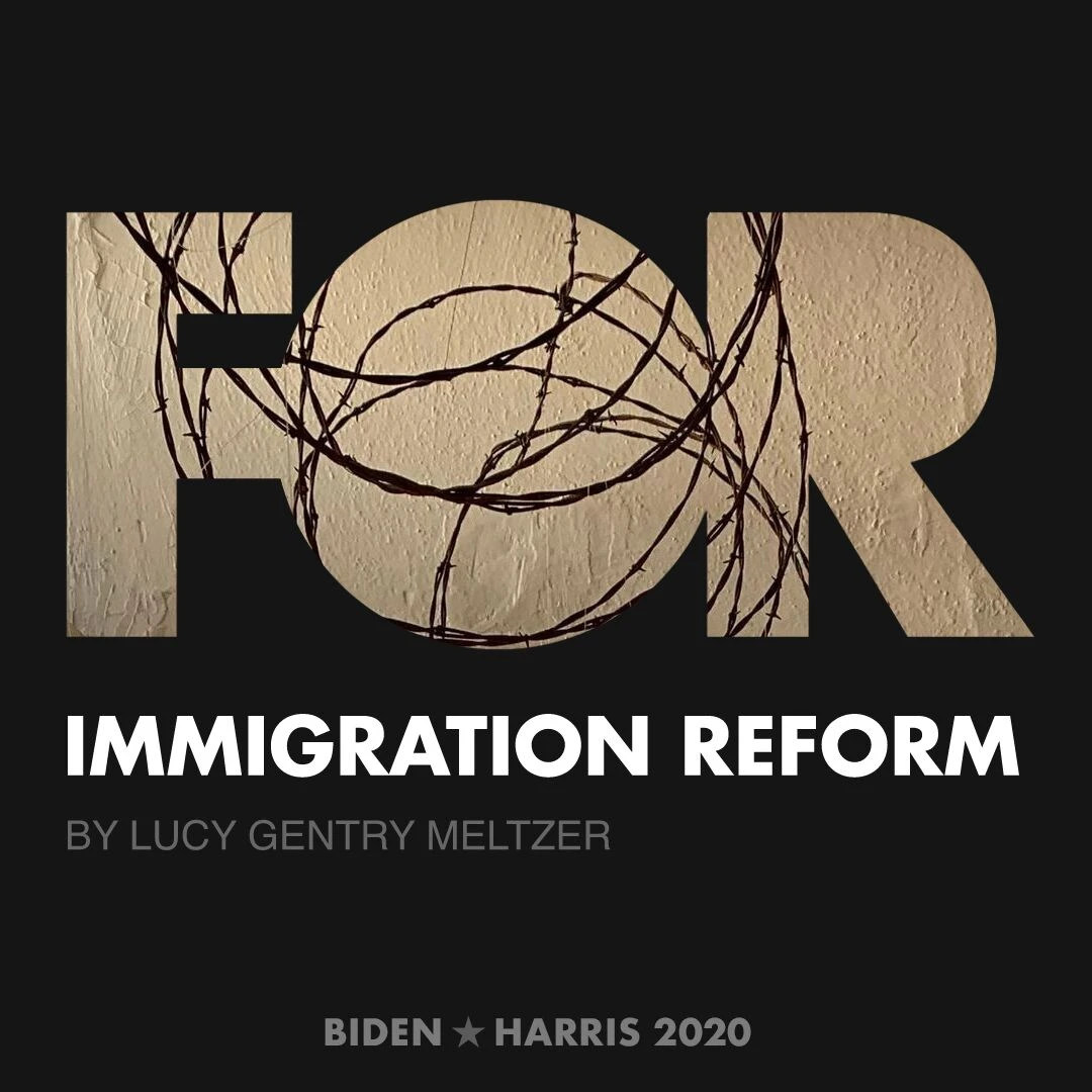 CreativesForBiden.org - Immigration Reform artwork by Lucy Gentry Meltzer