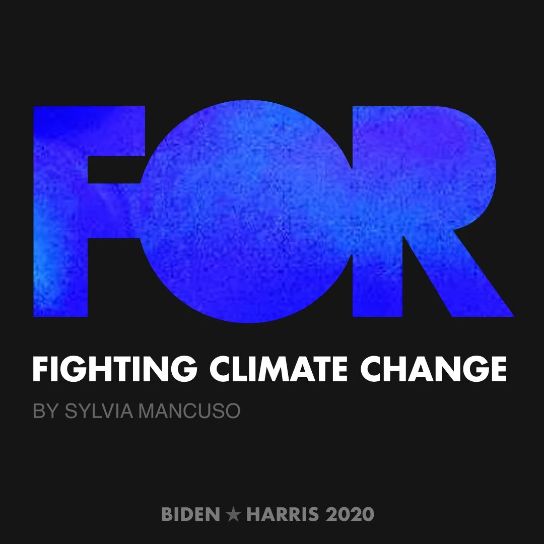 CreativesForBiden.org - Fighting Climate Change artwork by Sylvia Mancuso