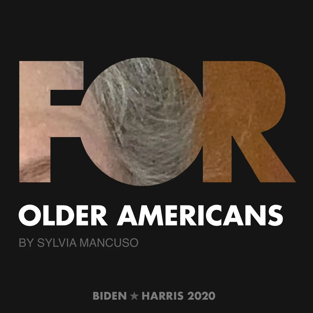 CreativesForBiden.org - Older Americans artwork by Sylvia Mancuso