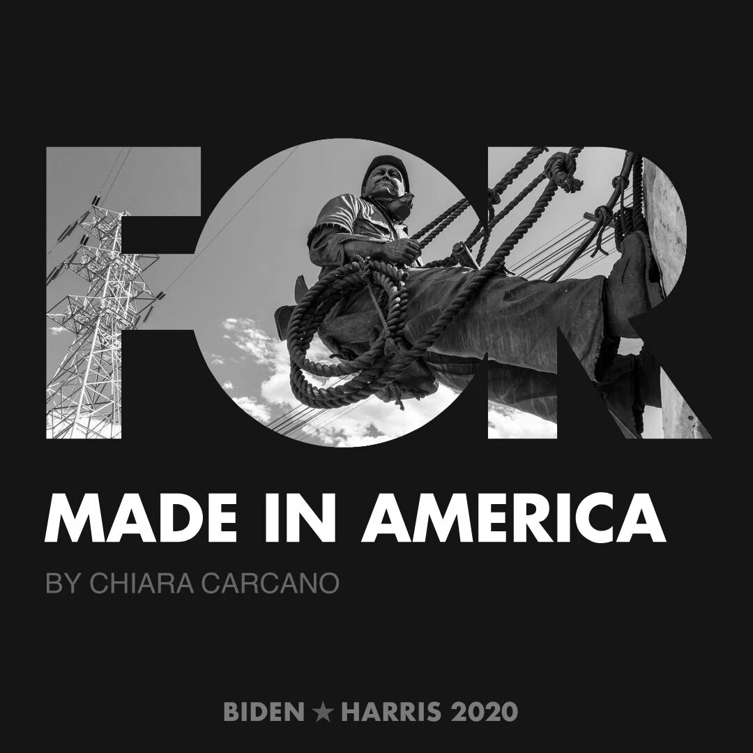 CreativesForBiden.org - Made in America artwork by Chiara Carcano