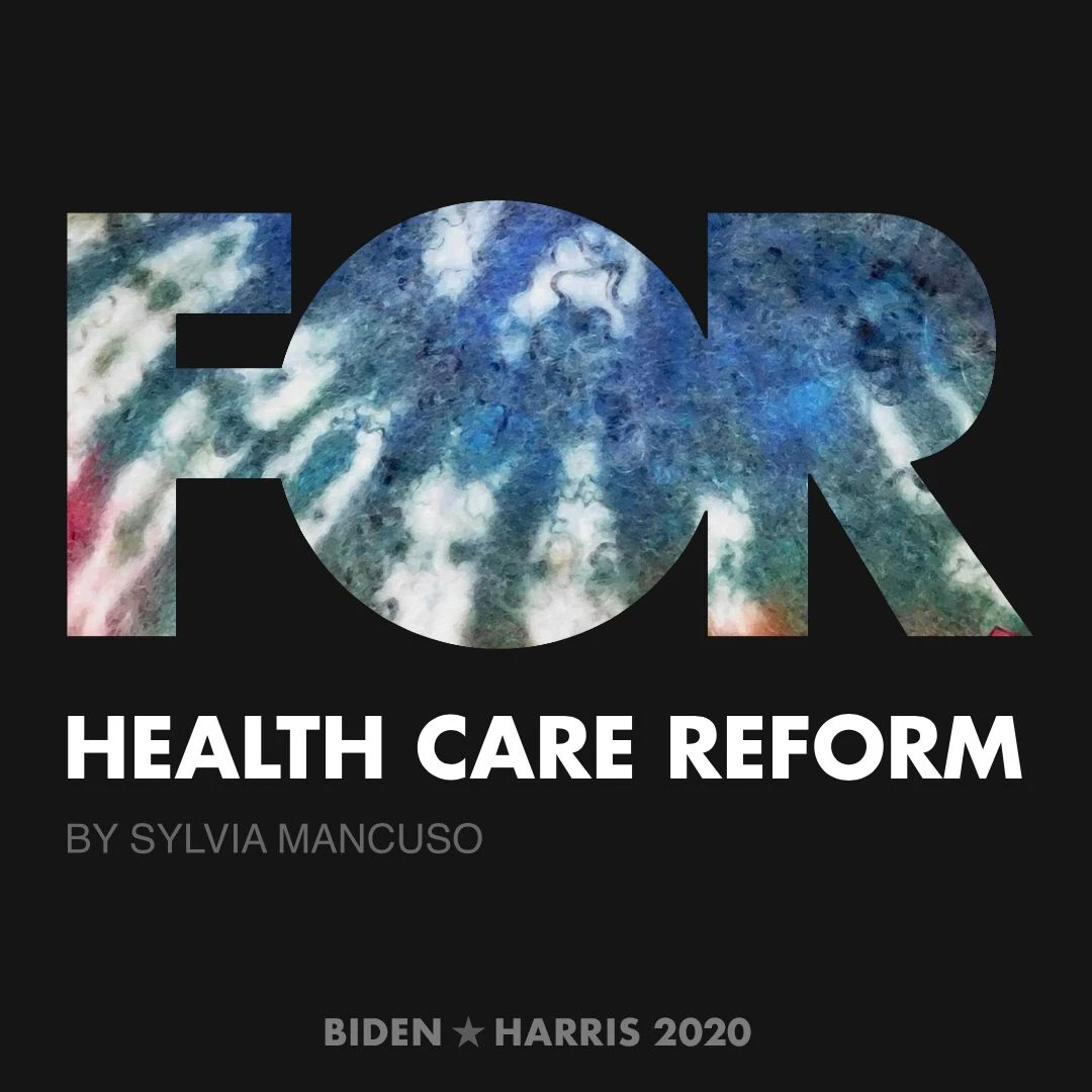 CreativesForBiden.org - Health Care Reform artwork by Sylvia Mancuso