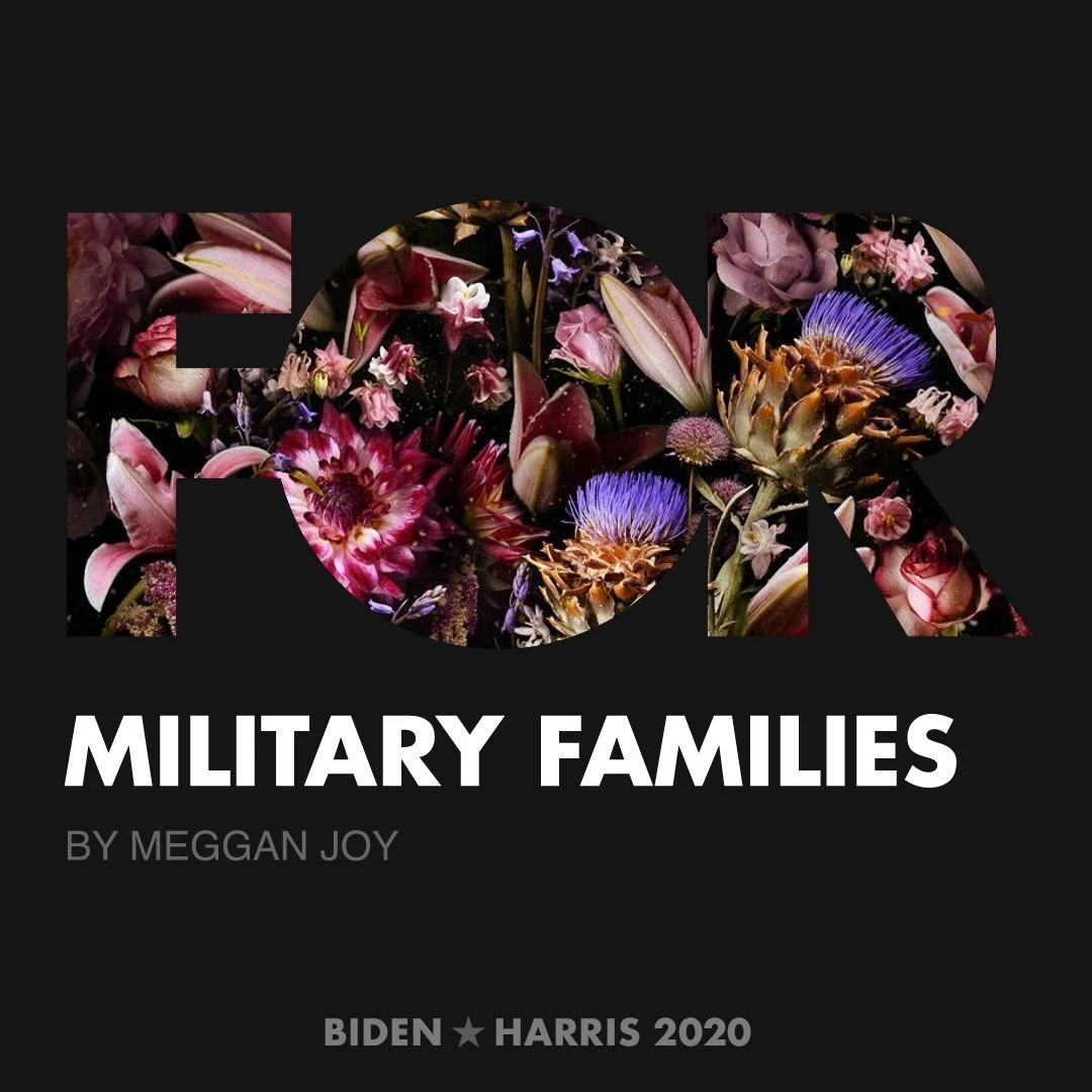CreativesForBiden.org - Military Families artwork by Meggan Joy