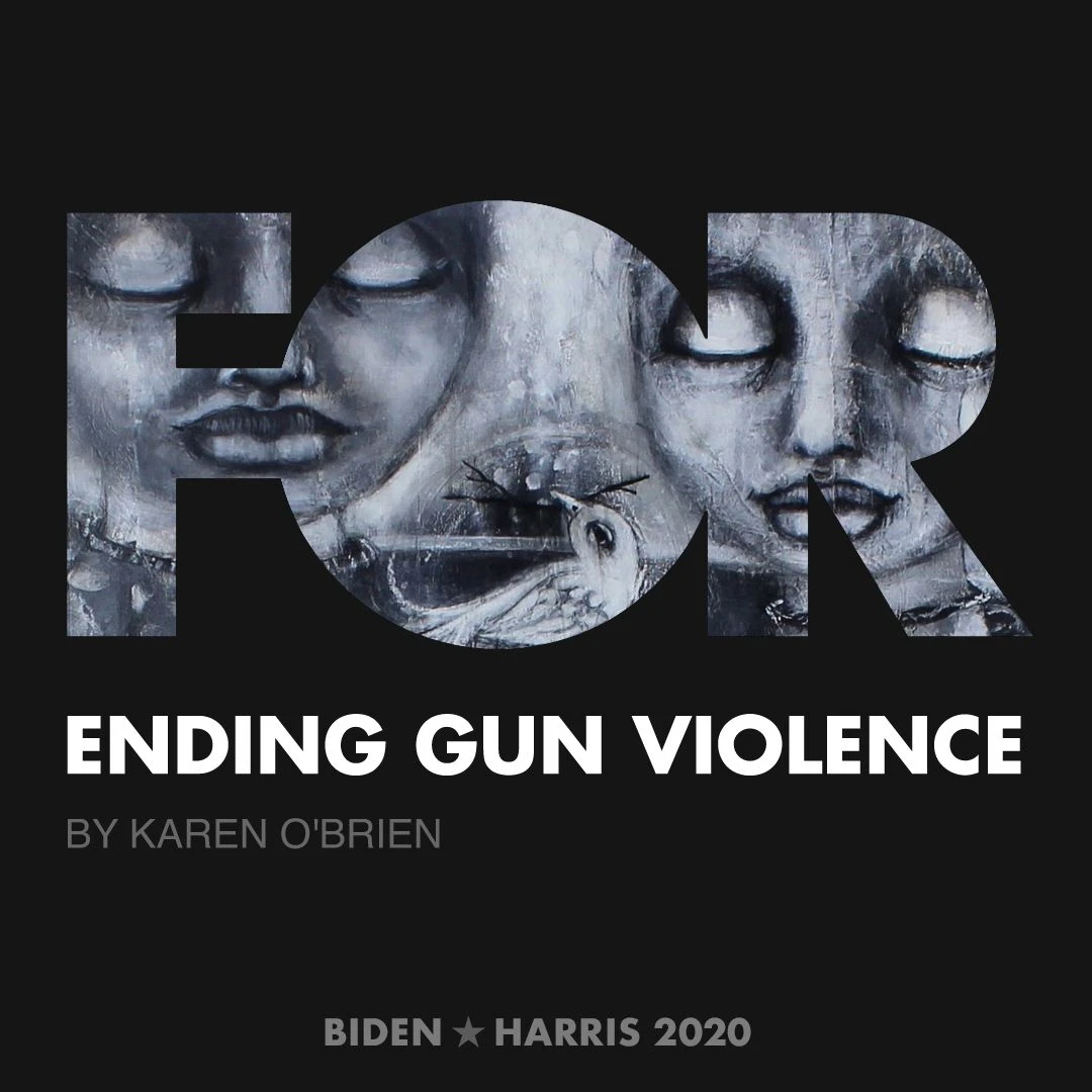 CreativesForBiden.org - Ending Gun Violence artwork by Karen O'Brien