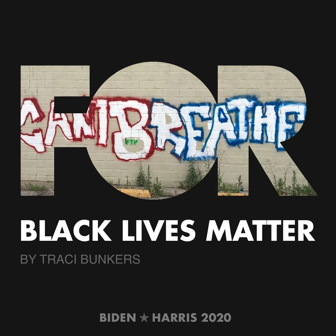 CreativesForBiden.org - Black Lives Matter artwork by Traci Bunkers