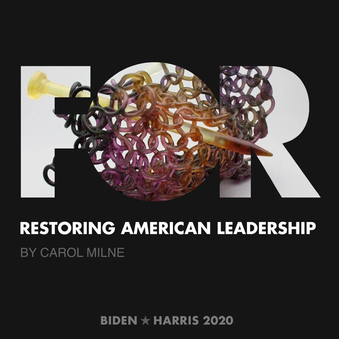 CreativesForBiden.org - Restoring American Leadership artwork by Carol Milne