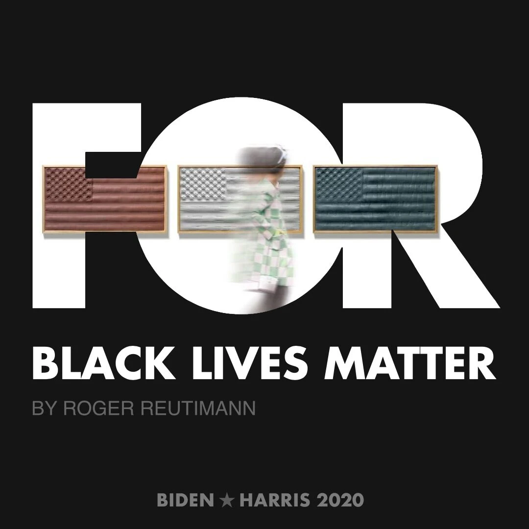 CreativesForBiden.org - Black Lives Matter artwork by Roger Reutimann