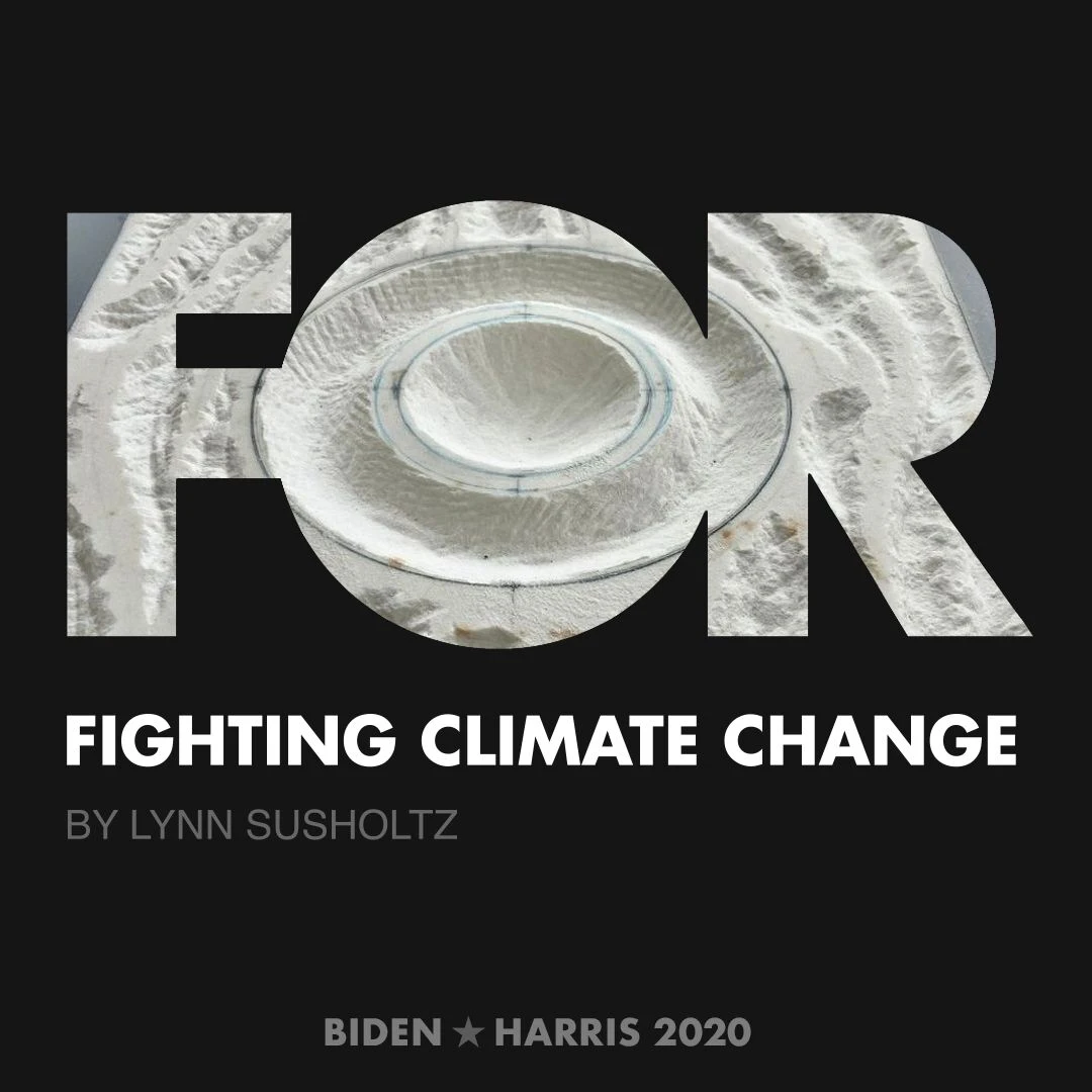 CreativesForBiden.org - Fighting Climate Change artwork by Lynn Susholtz
