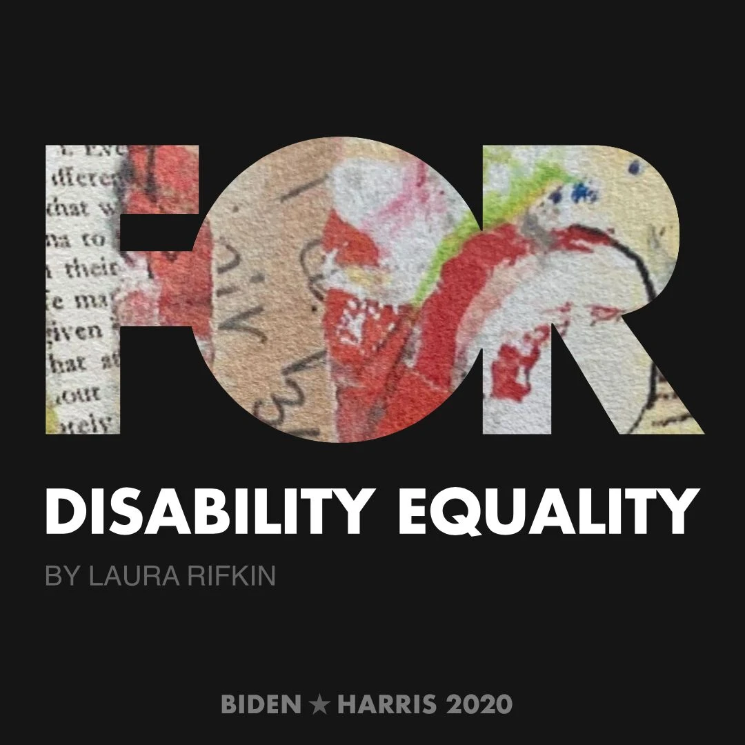 CreativesForBiden.org - Disability Equality artwork by Laura Rifkin
