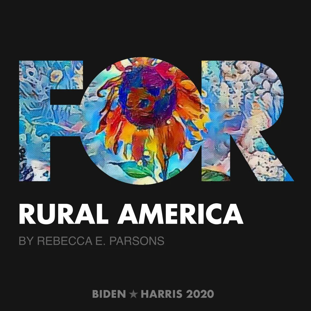 CreativesForBiden.org - Rural America artwork by Rebecca E. Parsons