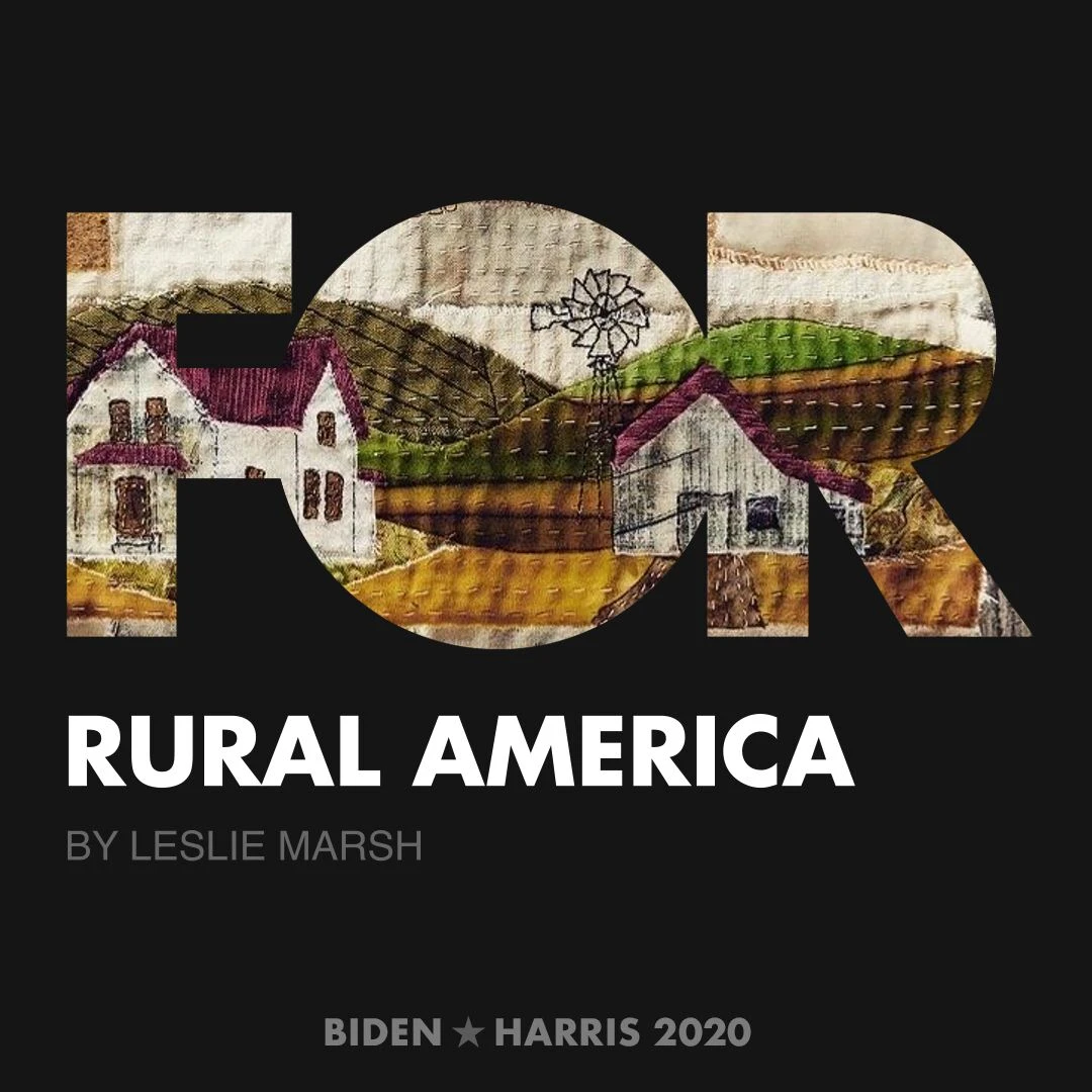 CreativesForBiden.org - Rural America artwork by Leslie Marsh