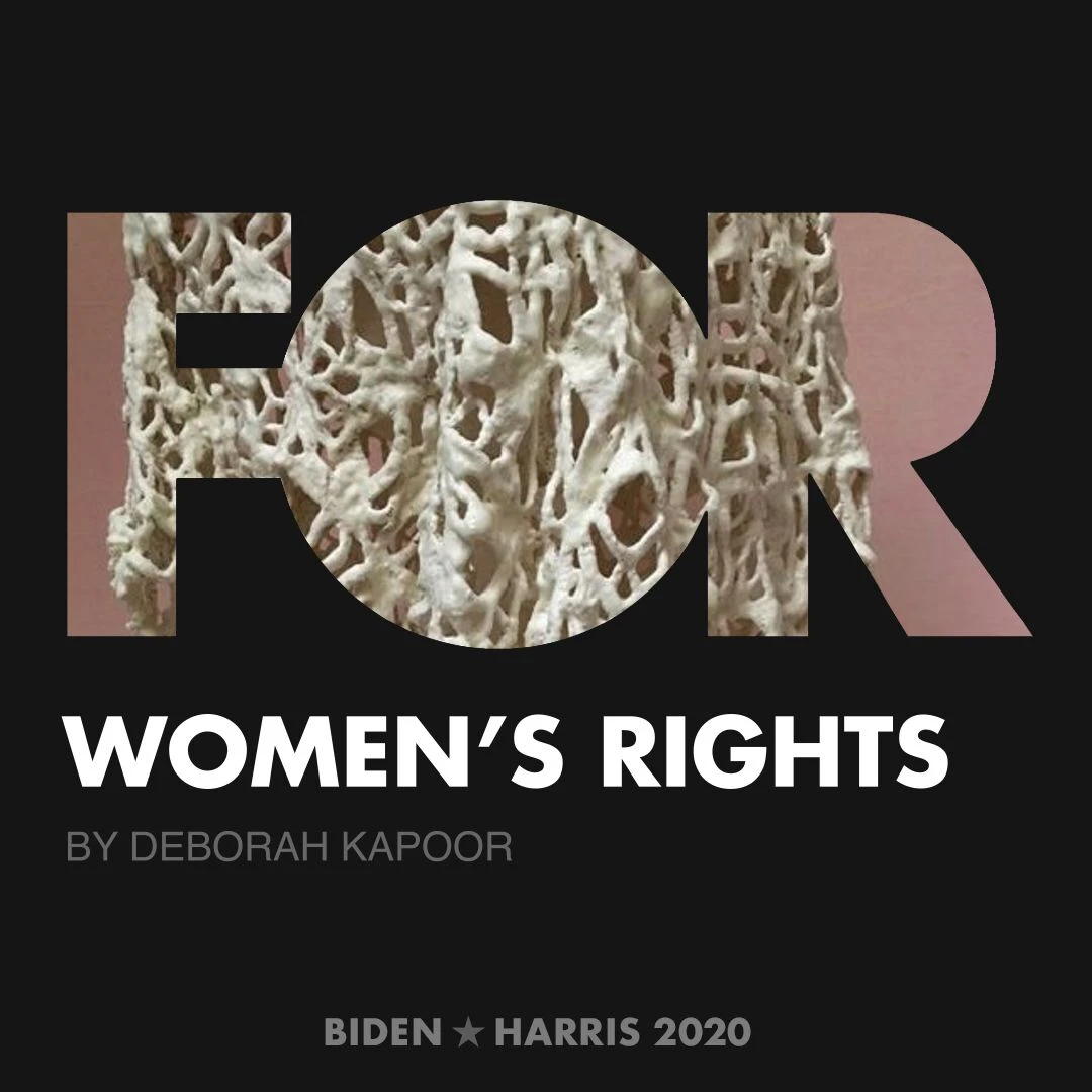 CreativesForBiden.org - Women’s Rights artwork by Deborah Kapoor