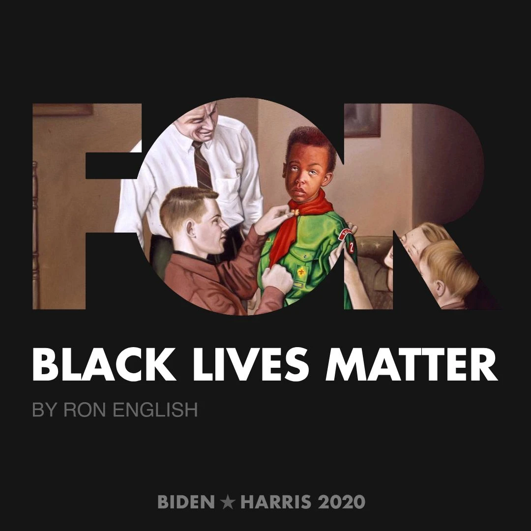 CreativesForBiden.org - Black Lives Matter artwork by Ron English