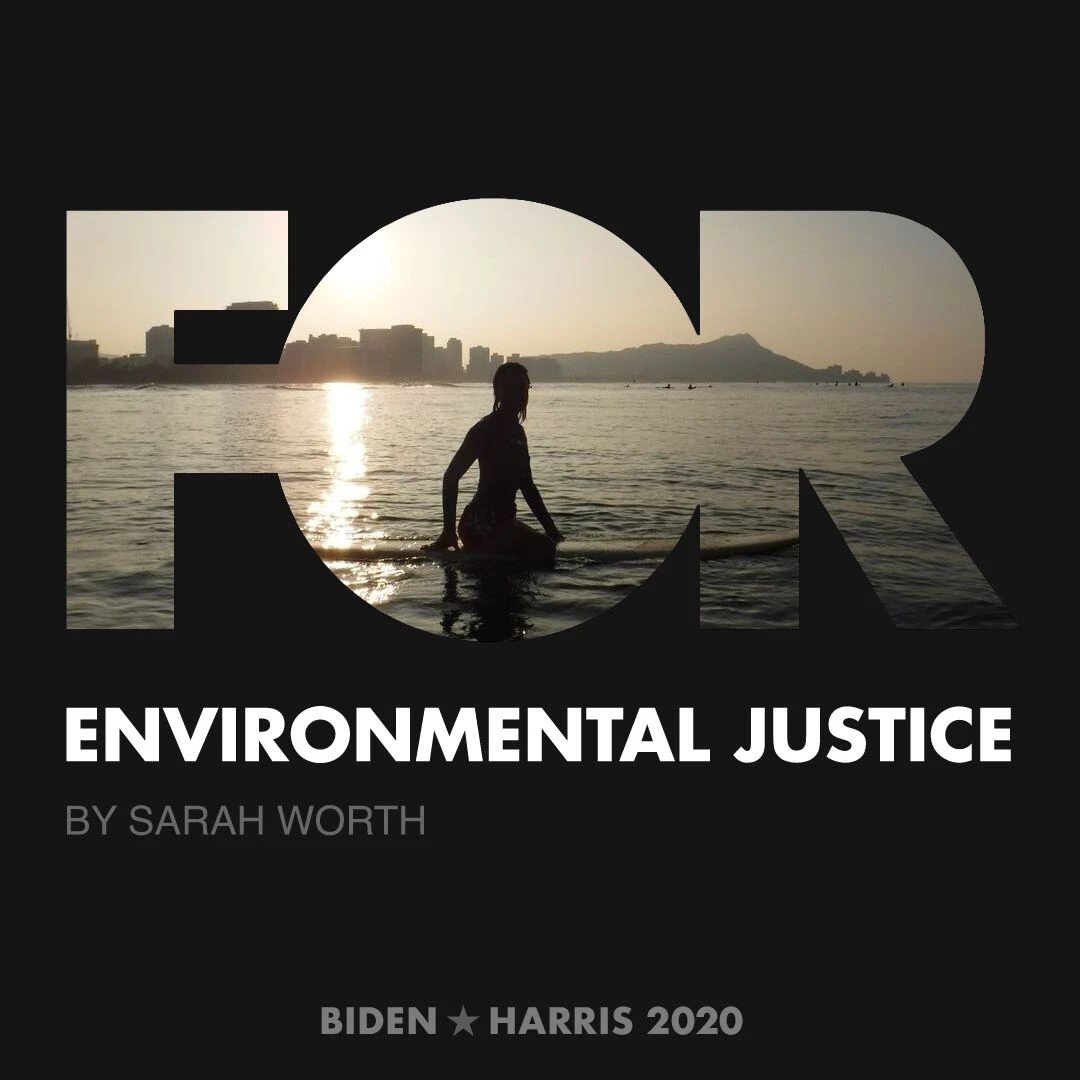 CreativesForBiden.org - Environmental Justice artwork by Sarah Worth