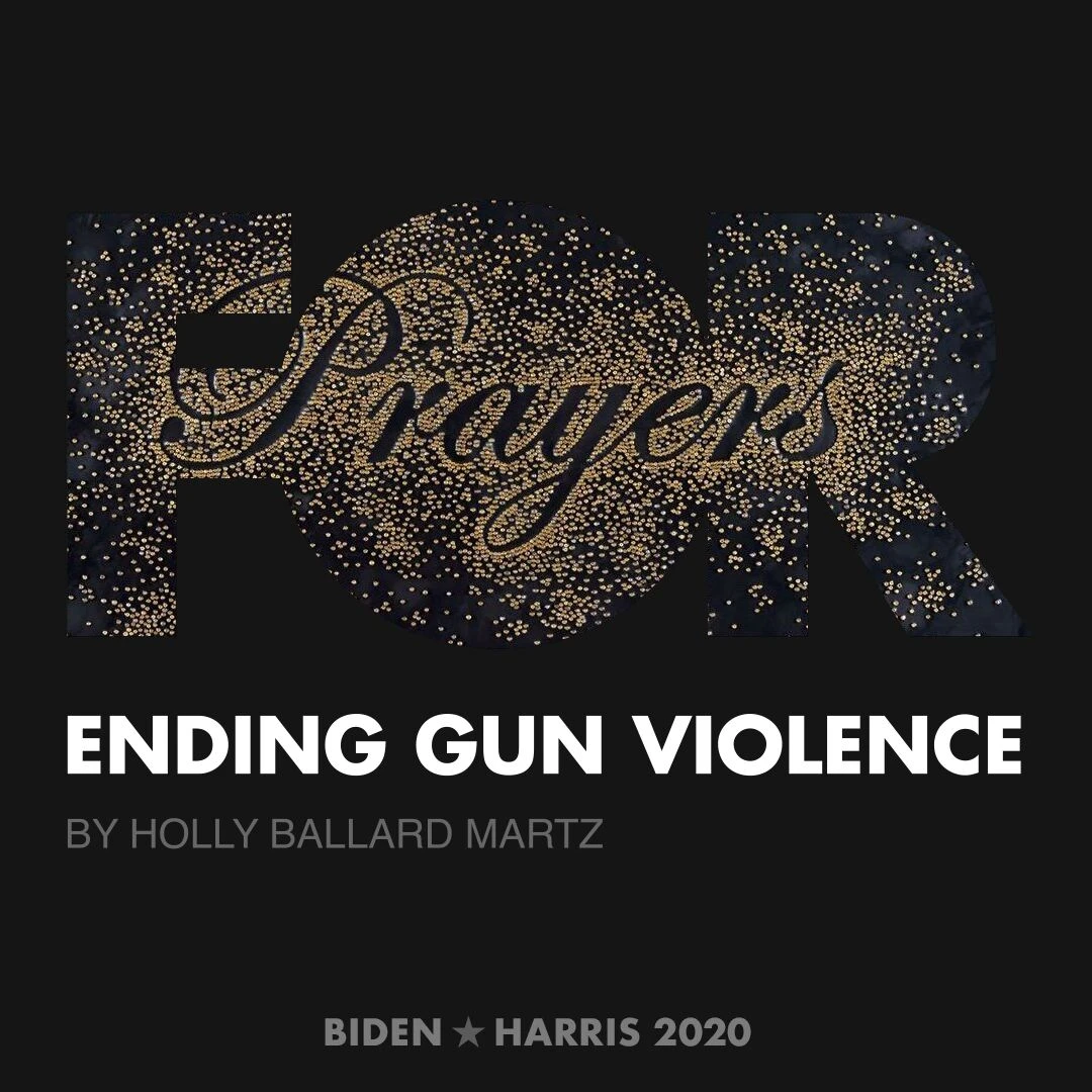 CreativesForBiden.org - Ending Gun Violence artwork by Holly Ballard Martz