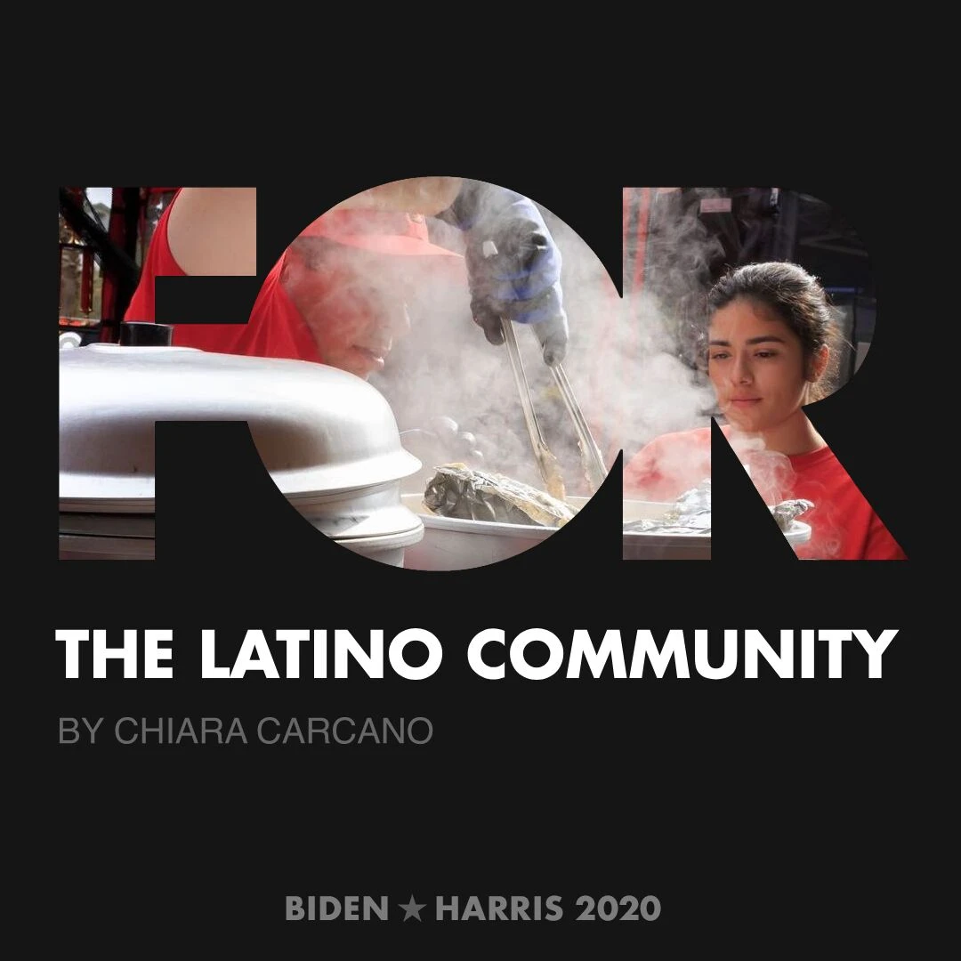 CreativesForBiden.org - The Latino Community artwork by Chiara Carcano