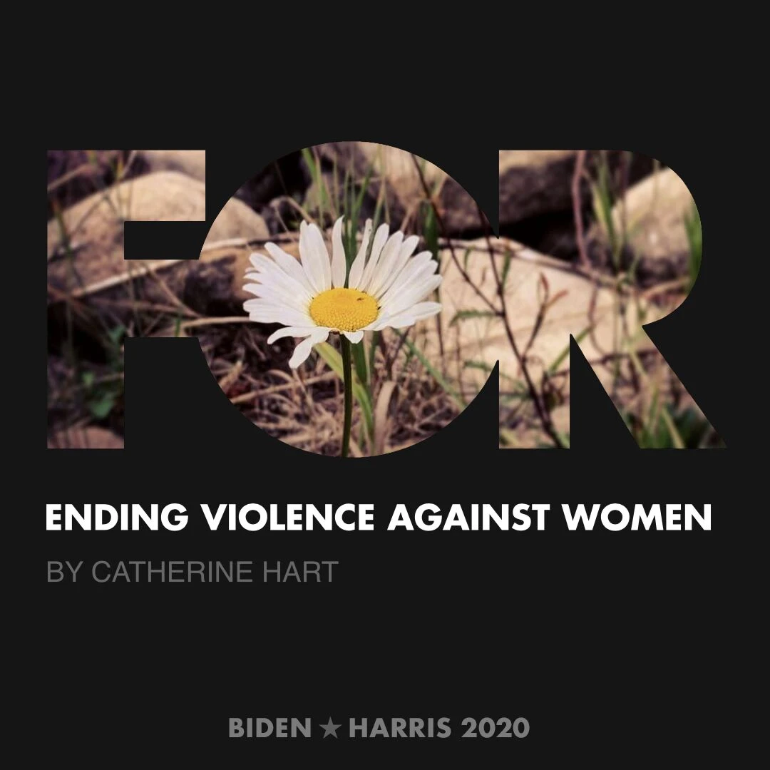 CreativesForBiden.org - Ending Violence Against Women artwork by Catherine Hart