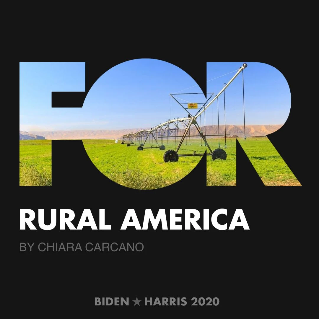 CreativesForBiden.org - Rural America artwork by Chiara Carcano