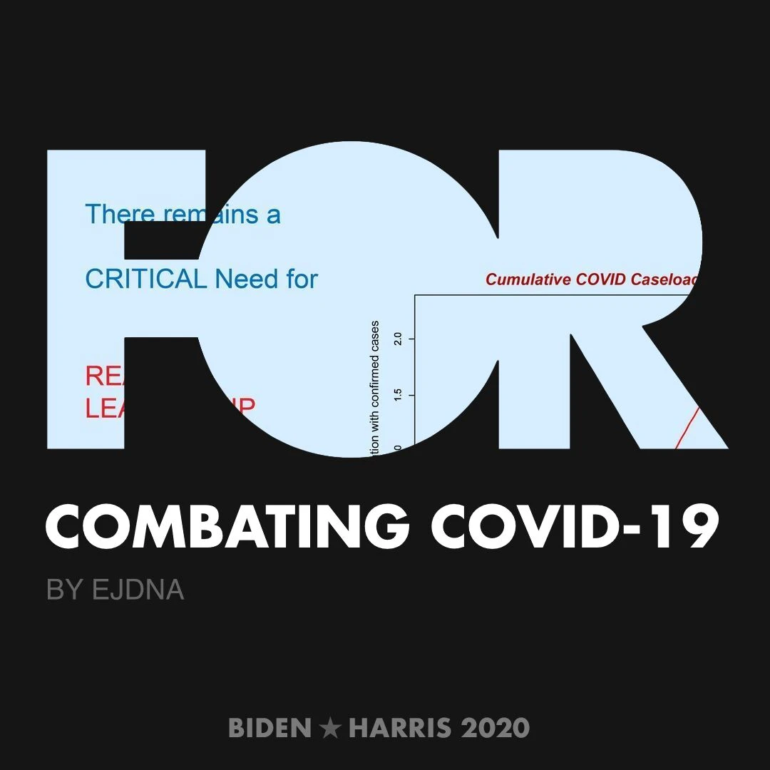 CreativesForBiden.org - Combating COVID-19 artwork by EJDNA
