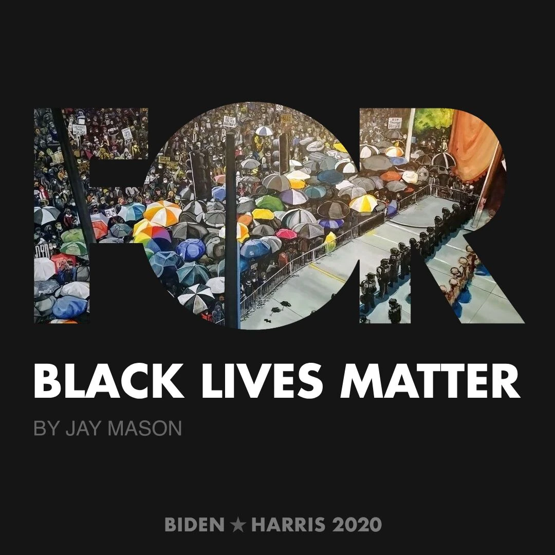CreativesForBiden.org - Black Lives Matter artwork by Jay Mason