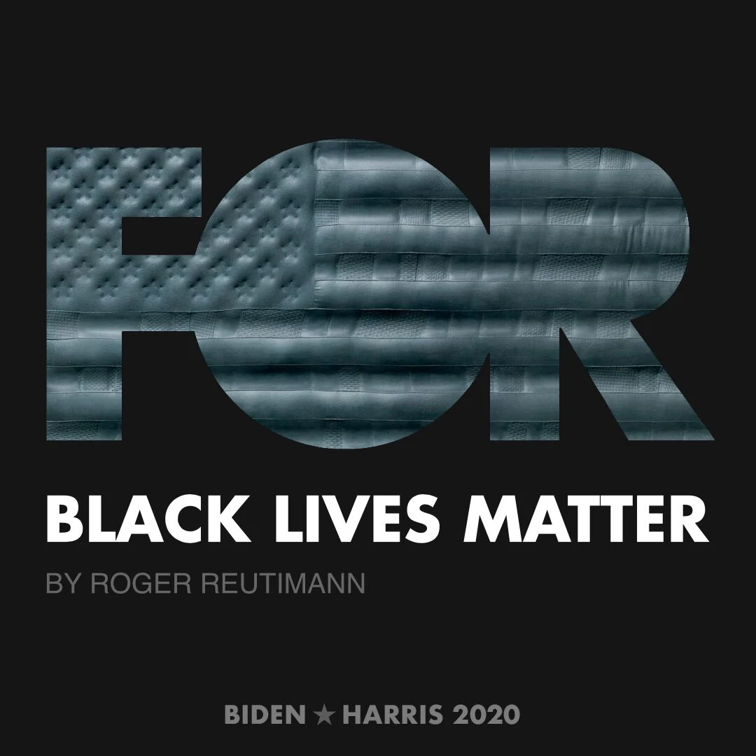 CreativesForBiden.org - Black Lives Matter artwork by Roger Reutimann
