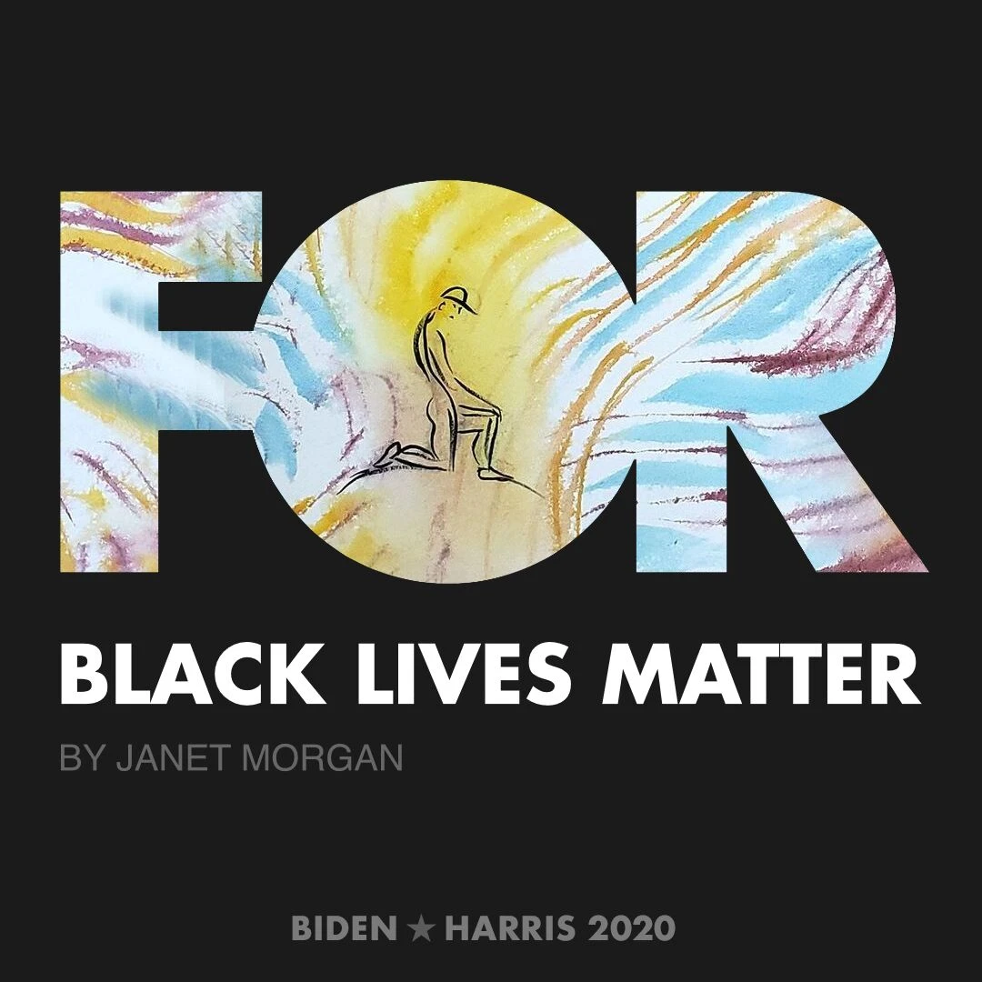 CreativesForBiden.org - Black Lives Matter artwork by Janet Morgan