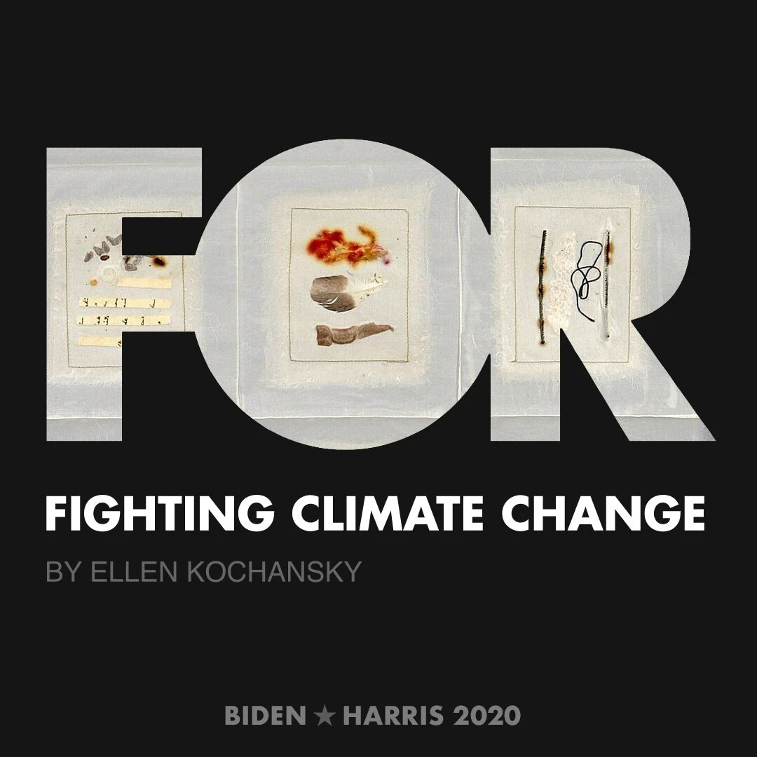 CreativesForBiden.org - Fighting Climate Change artwork by Ellen Kochansky