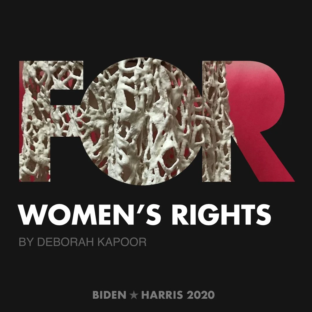 CreativesForBiden.org - Women’s Rights artwork by Deborah Kapoor