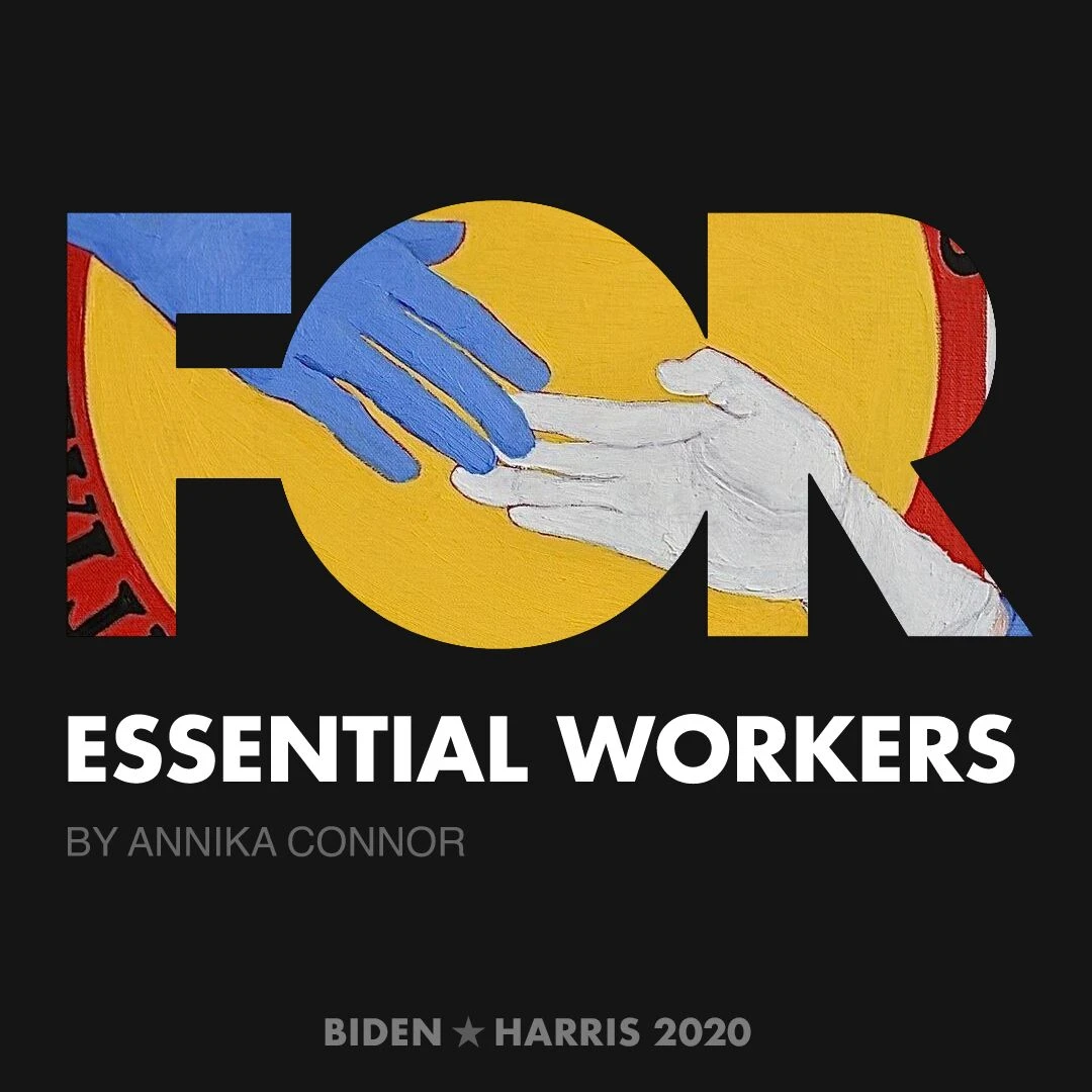 CreativesForBiden.org - Essential Workers artwork by Annika Connor