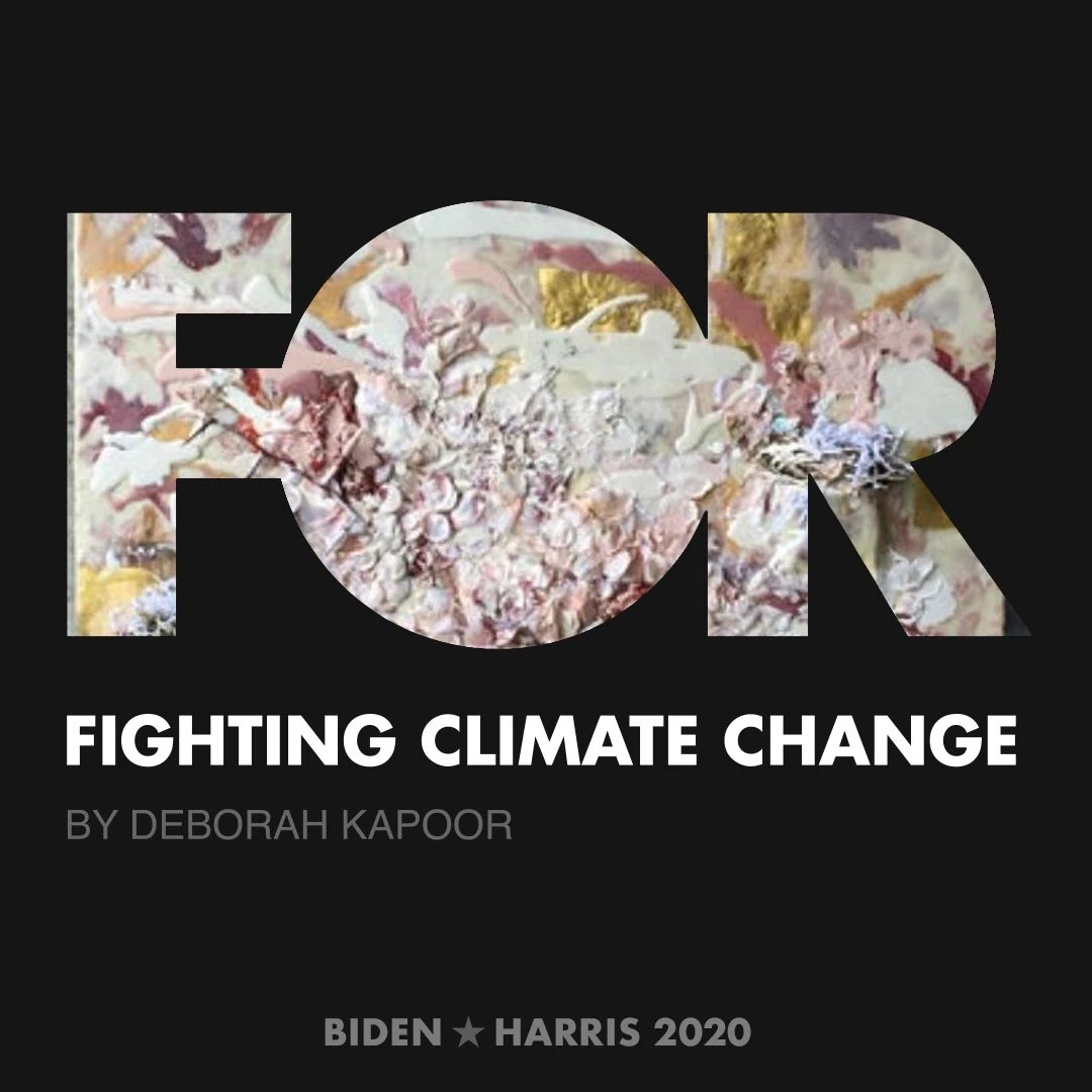 CreativesForBiden.org - Fighting Climate Change artwork by Deborah Kapoor