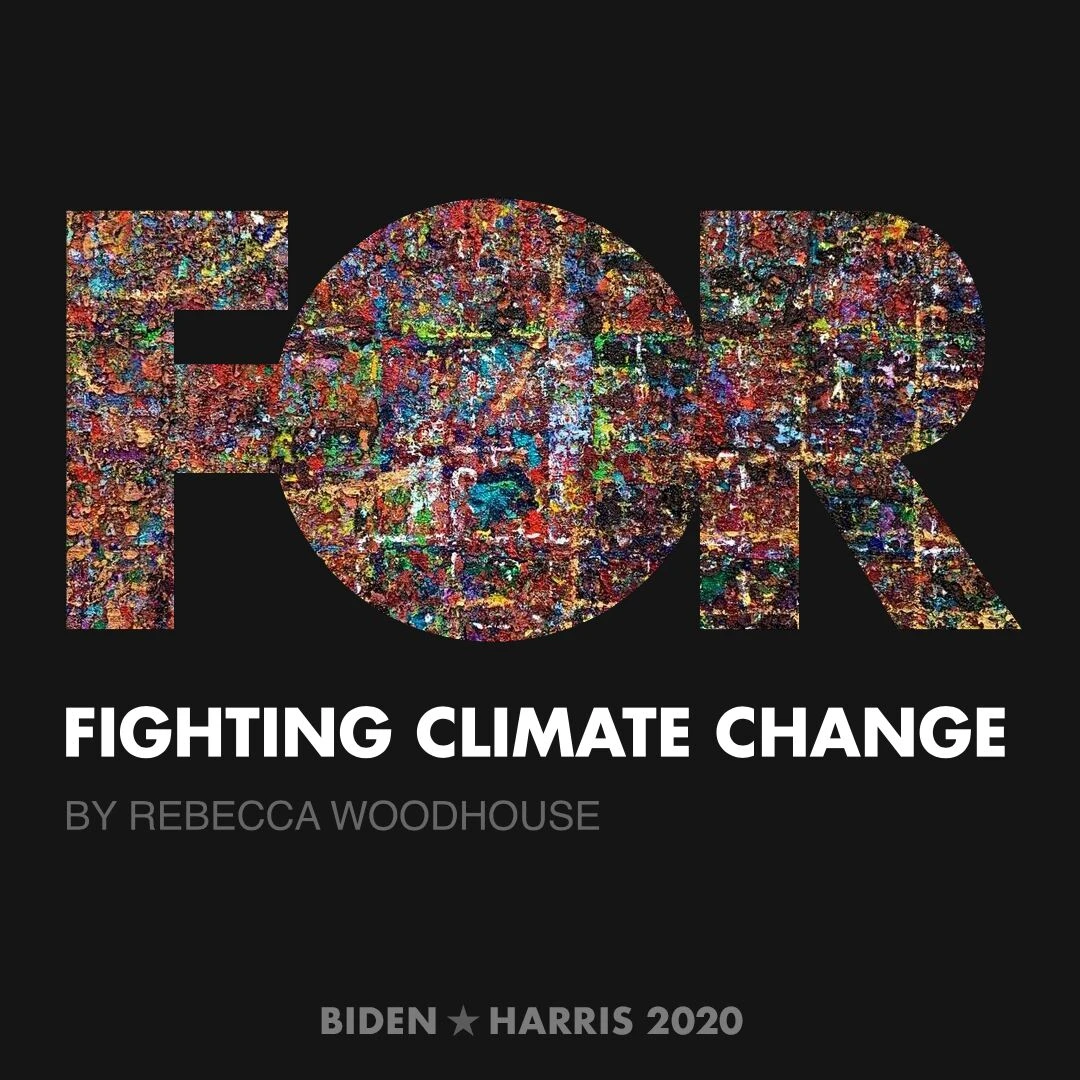 CreativesForBiden.org - Fighting Climate Change artwork by Rebecca Woodhouse