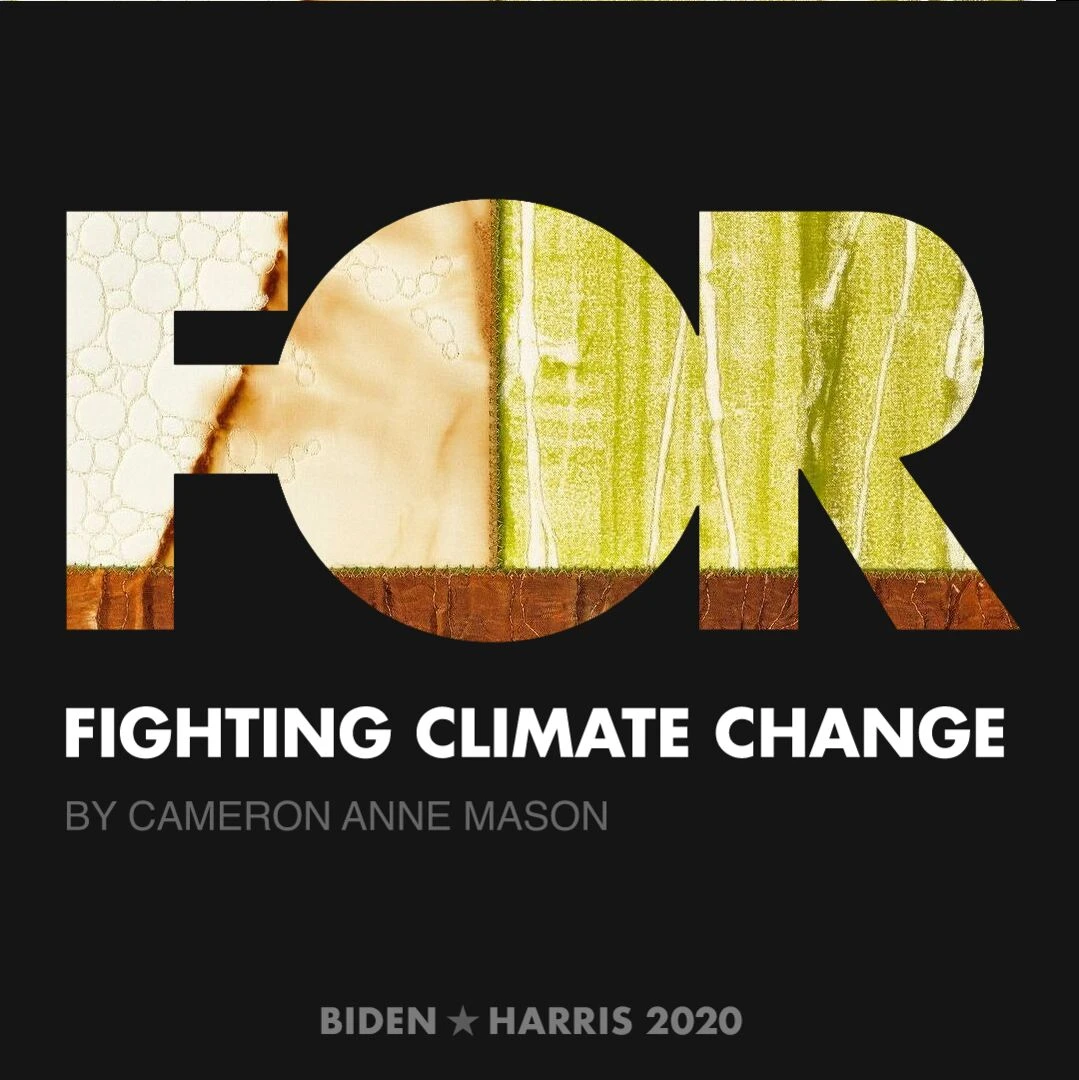 CreativesForBiden.org - Fighting Climate Change artwork by Cameron Anne Mason