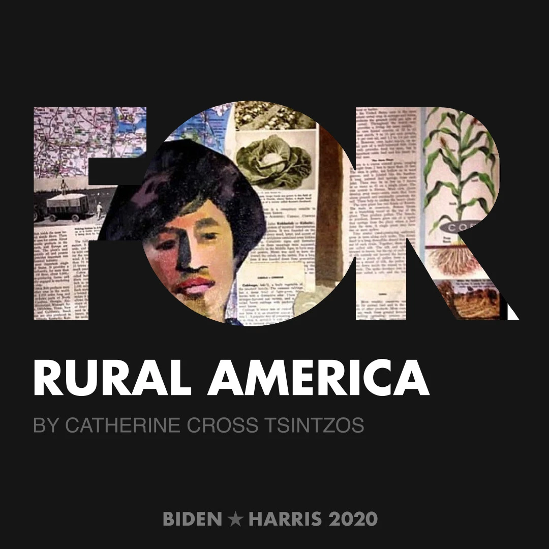 CreativesForBiden.org - Rural America artwork by Catherine Cross Tsintzos