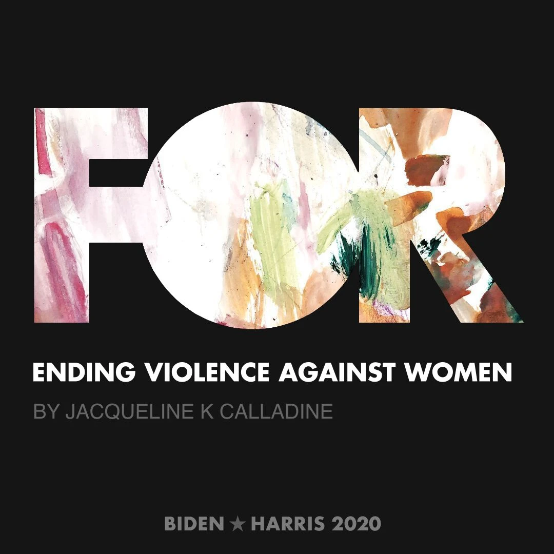 CreativesForBiden.org - Ending Violence Against Women artwork by Jacqueline K Calladine