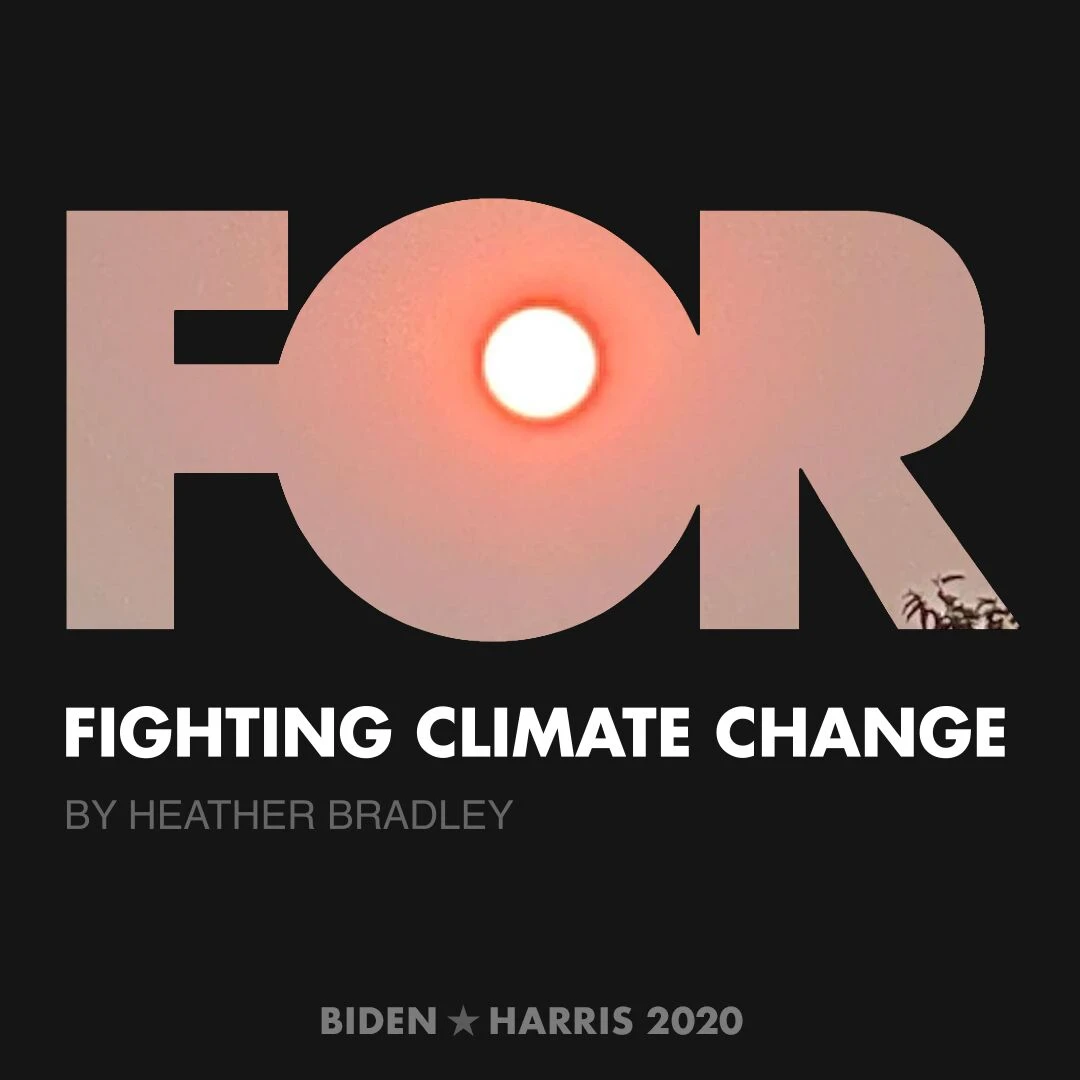 CreativesForBiden.org - Fighting Climate Change artwork by Heather Bradley
