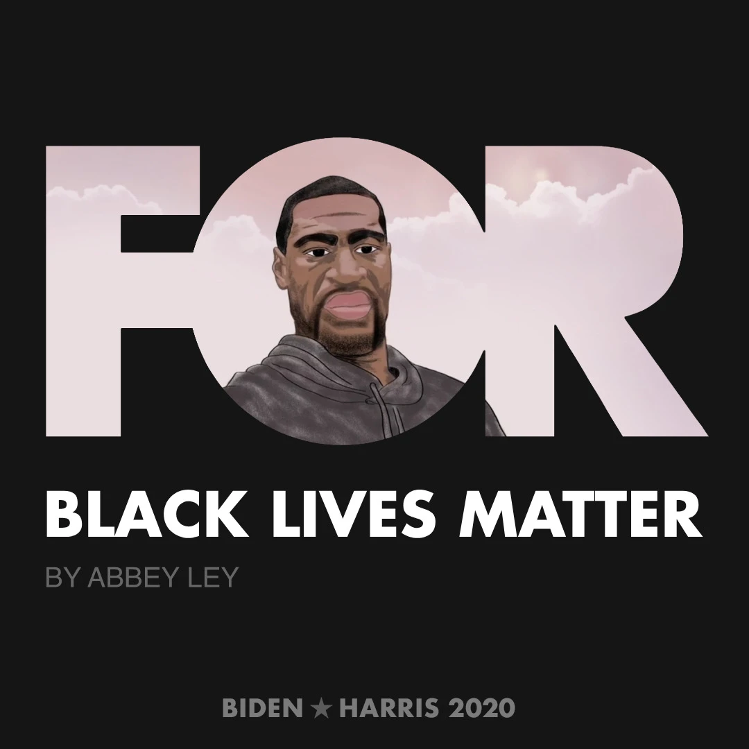 CreativesForBiden.org - Black Lives Matter artwork by Abbey Ley