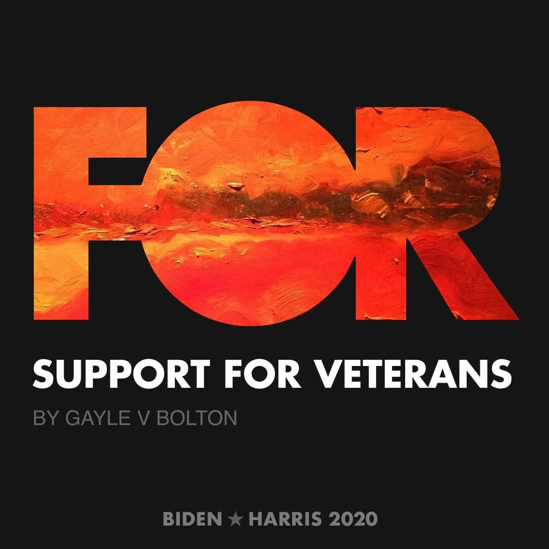 CreativesForBiden.org - Support for Veterans artwork by Gayle V Bolton