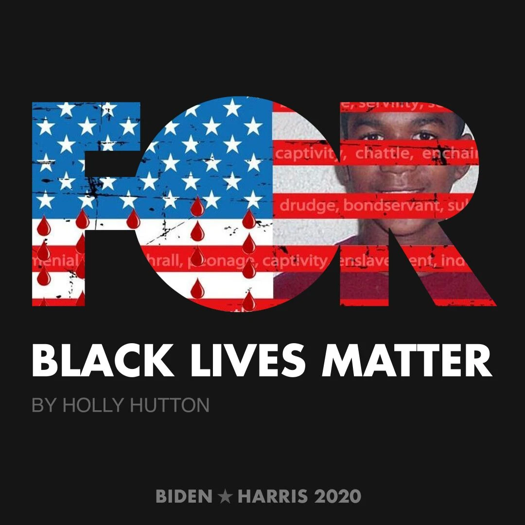 CreativesForBiden.org - Black Lives Matter artwork by Holly Hutton