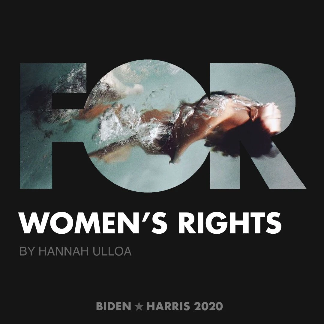CreativesForBiden.org - Women’s Rights artwork by Hannah Ulloa