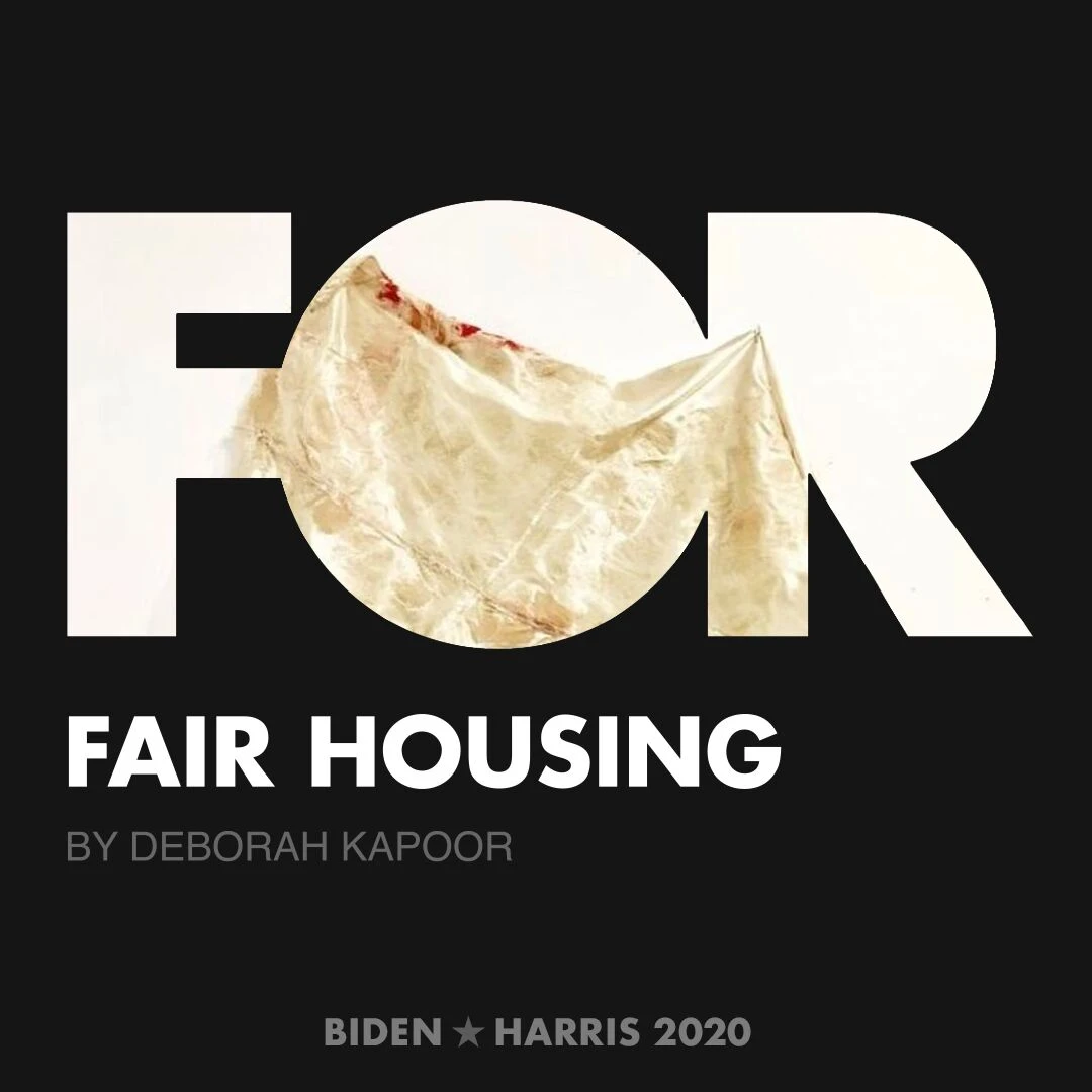 CreativesForBiden.org - Fair Housing artwork by Deborah Kapoor